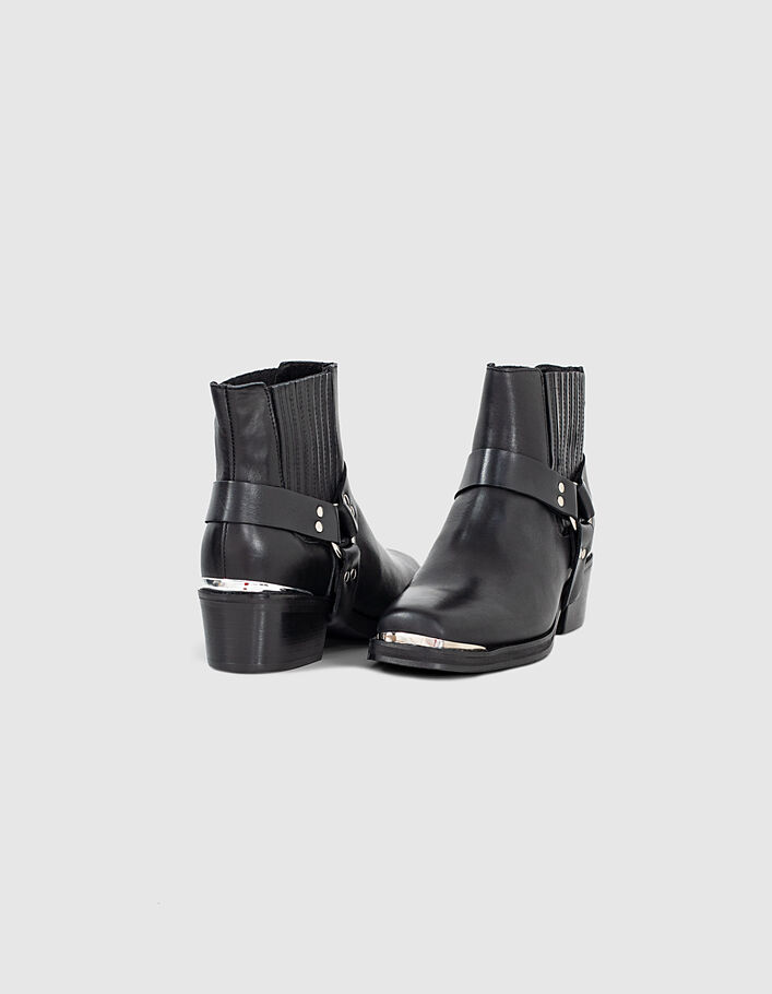 Viscoso respirar En cualquier momento Botas moteras cuero negro mujer