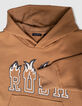 Camelbraunes Jungen-Kapuzensweatshirt Maxi-Schriftzug-7
