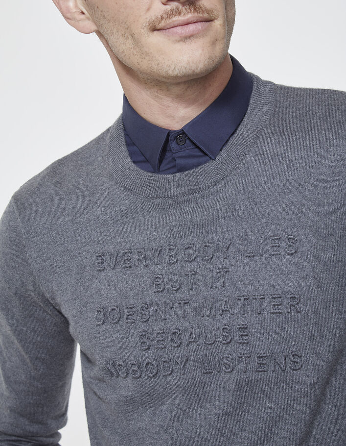 Men's grey sweater - IKKS