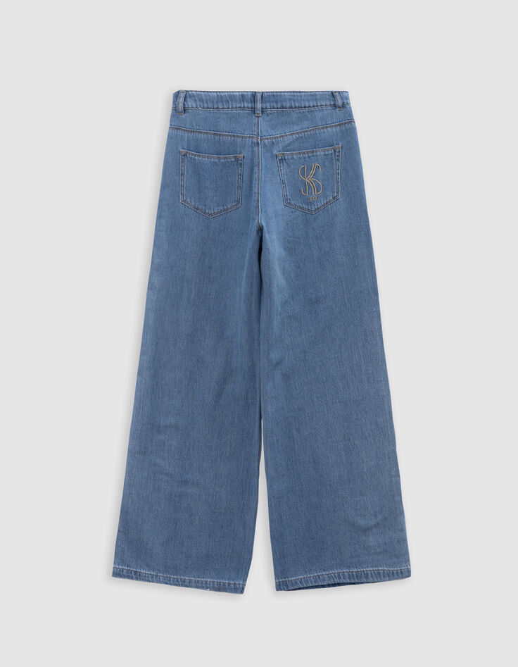 Jean LARGE bleu waterless fille-7