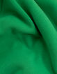 Boy's green zipped cardigan, slogan embroidered on back-7