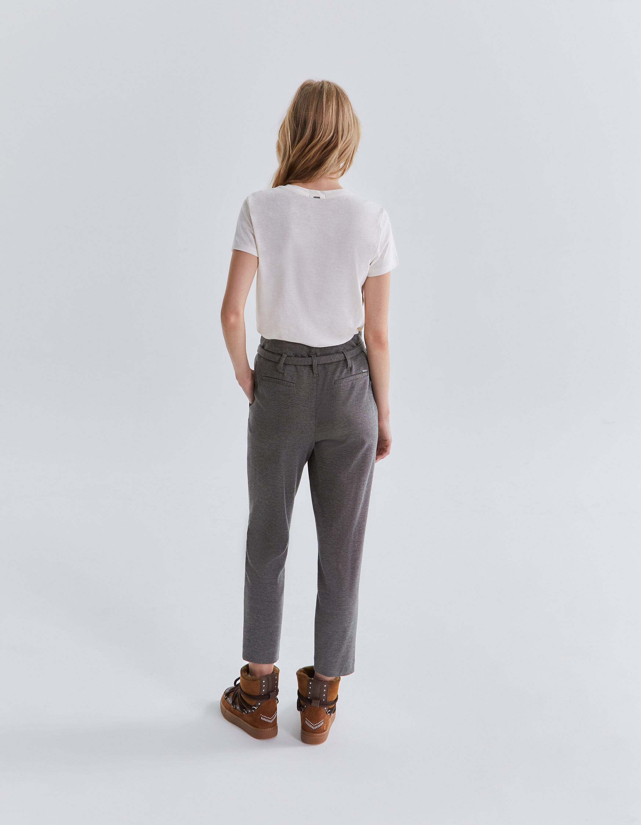 Pantalon gris costume discount
