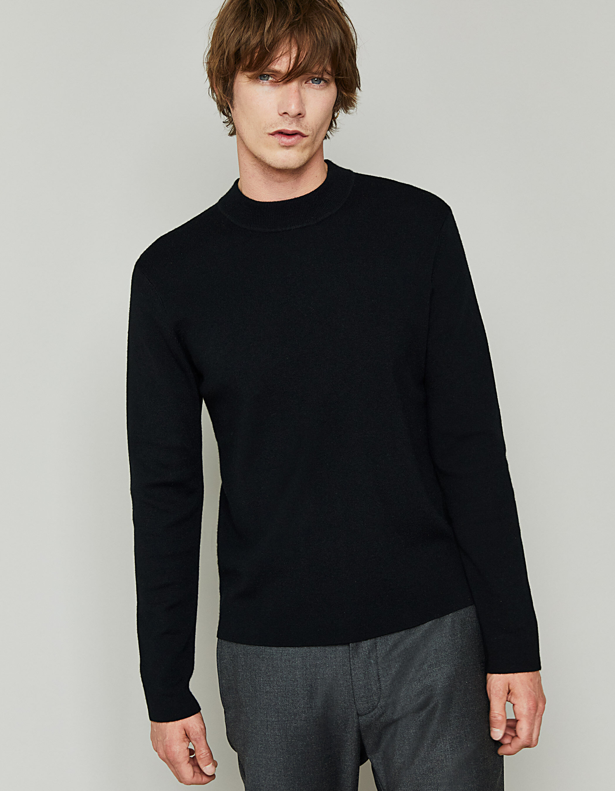 Zwarte shop pullover heren