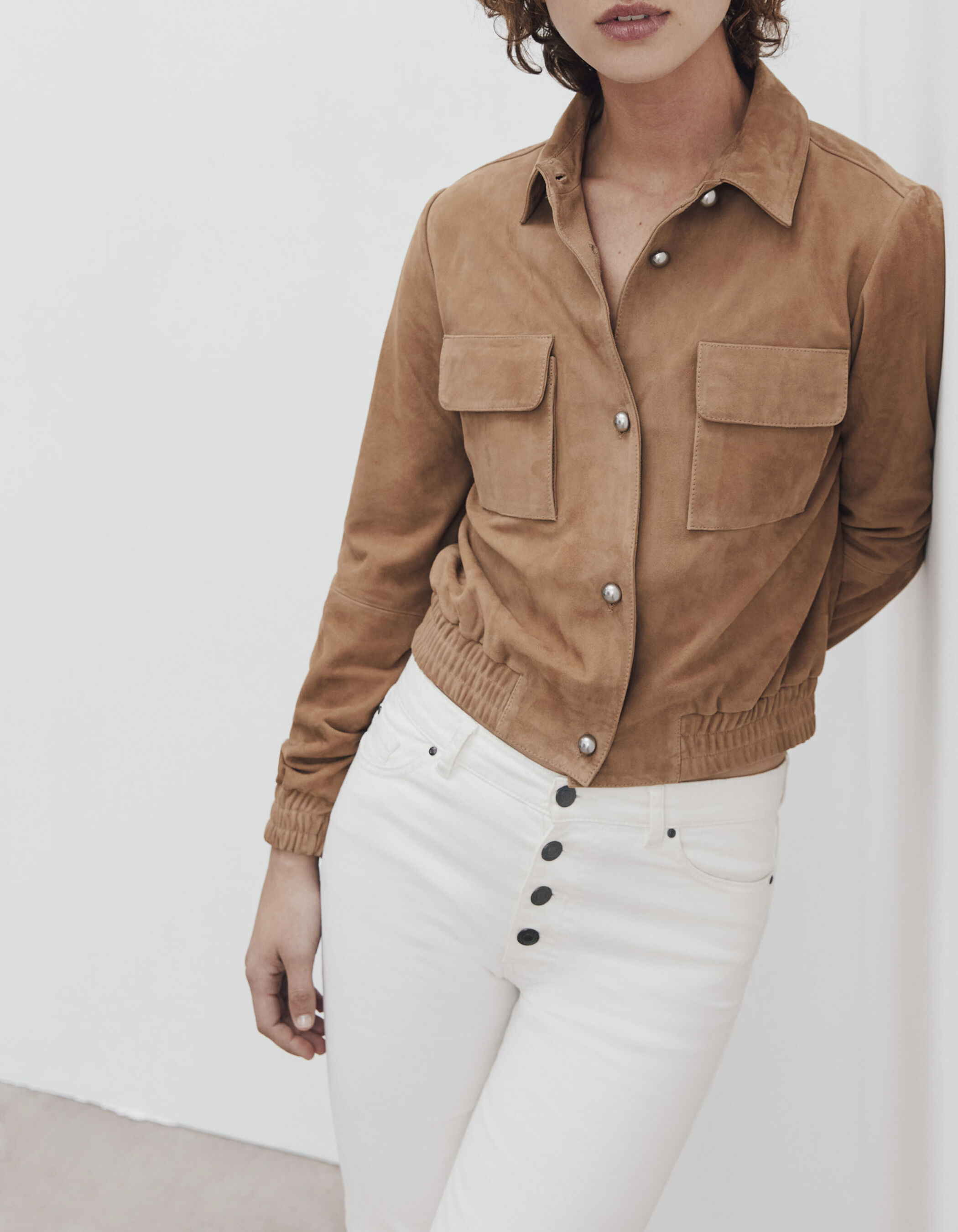 Goatskin suede clearance jacket