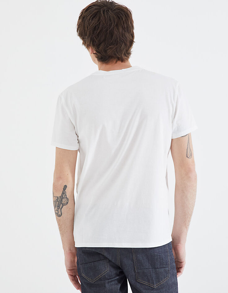 Gebroken wit T-shirt opdruk anker Heren-3