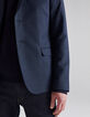 Veste de costume SLIM bleu foncé flanelle Homme-4