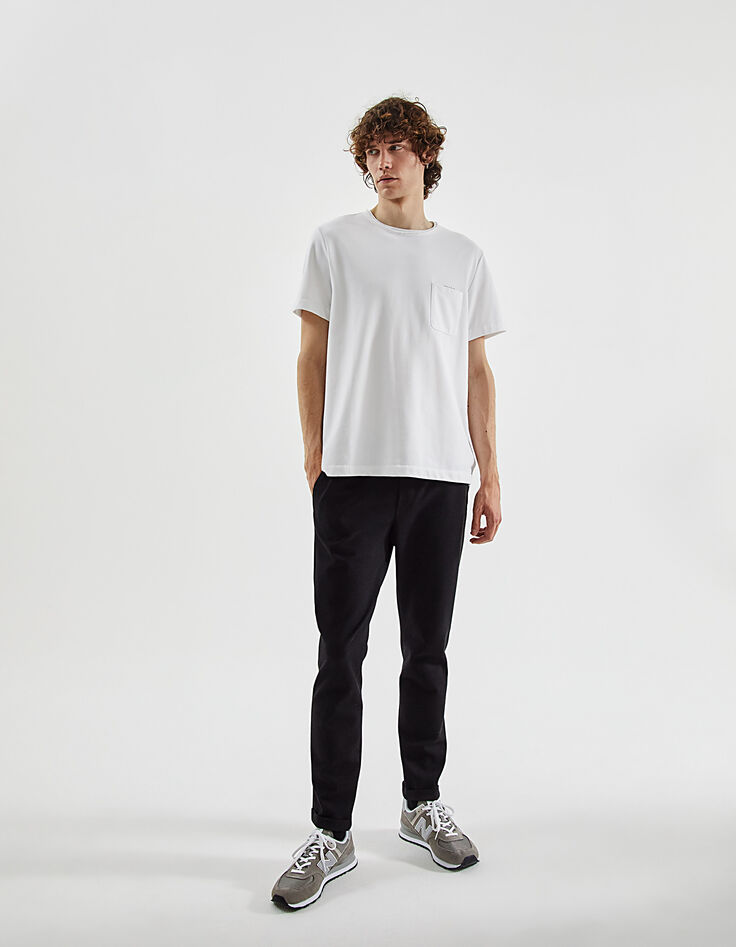 Jogpant SLIM gris prince-de-galles IKKS BETTER Homme-5