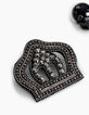 Coffret 3 pins bijoux Couronne Love et Vanité femme-4