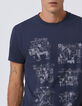 Marine T-shirt Hip-Hop stripopdruk Heren-4