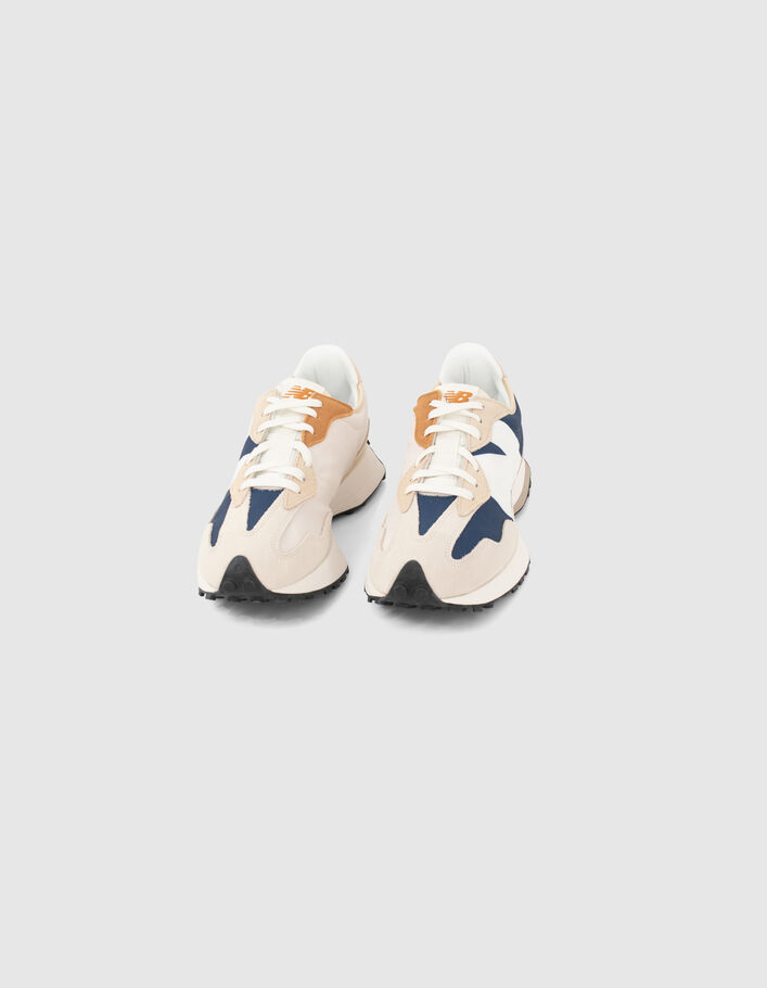 Deportivas beige y azul marino New Balance 327 Hombre-9