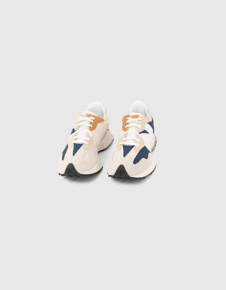 Baskets beiges et marine New Balance 327 Homme-9