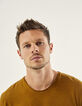Camiseta L'Essentiel cobriza cuello pico Hombre-1