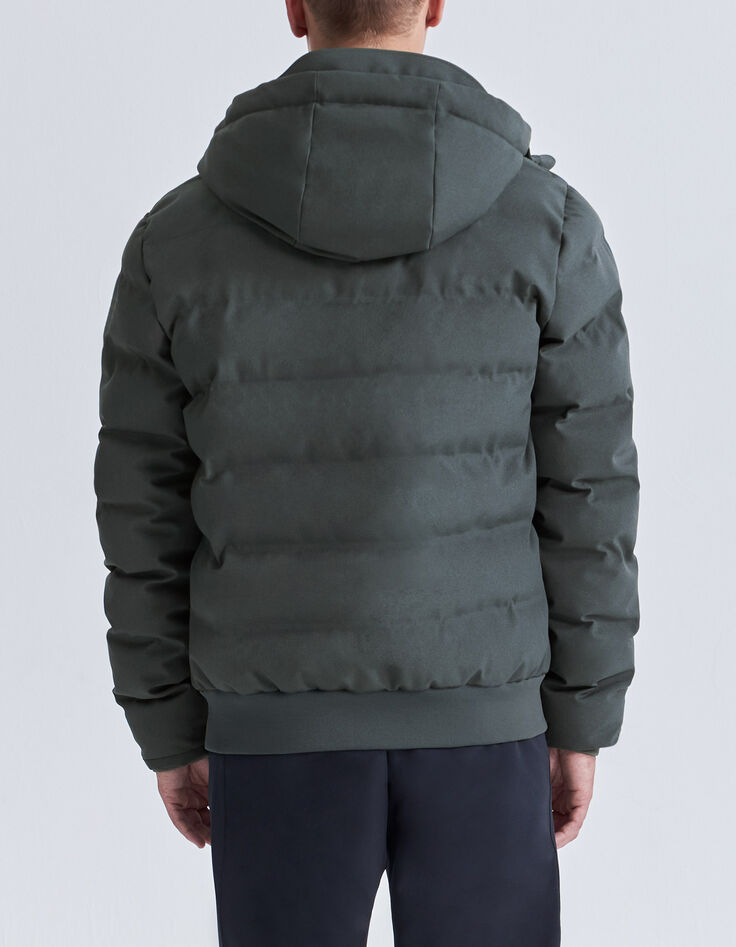 Pufferjas grijs gespikkeld nylon WATERPROOF BREATHABLE-3