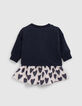 Robe 2-en-1 allover coeurs et sweat bébé fille-5