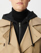 Women’s trench coat, removable hood and facing-7