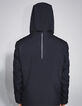 Marineblaue WATERPROOF-Herrenjacke mit Kapuze-3