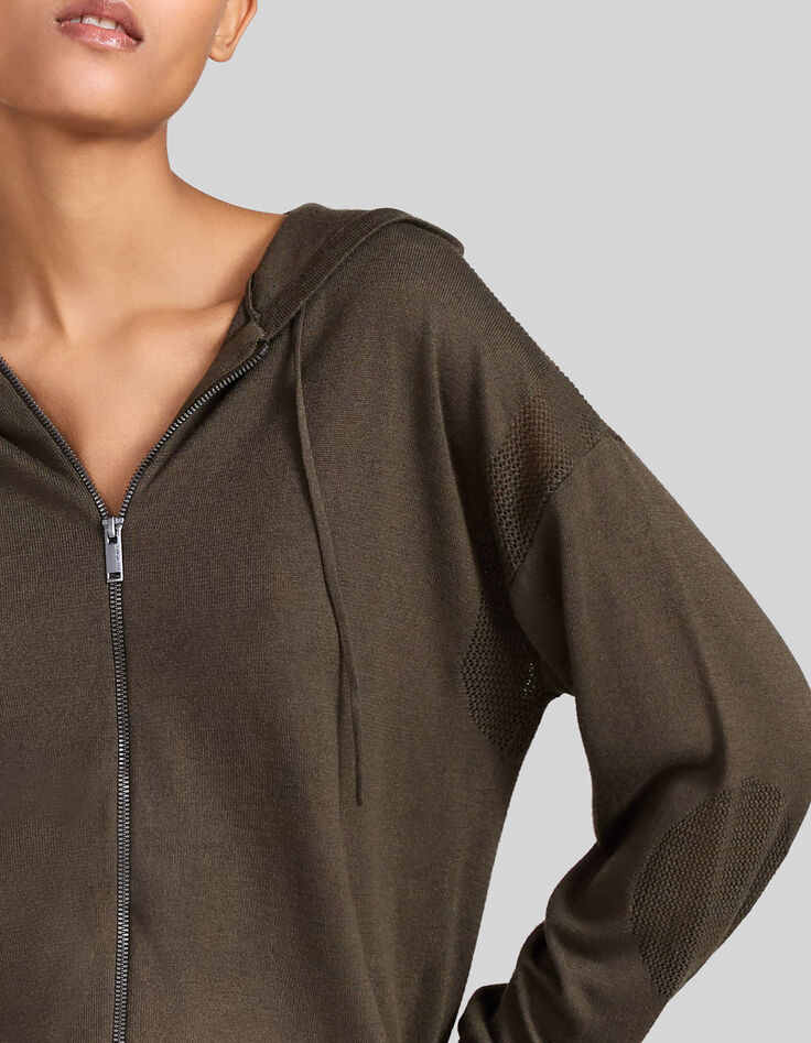 Cardigan wakame tricot brod&eacute; sequins m&eacute;tallis&eacute;s Femme-3