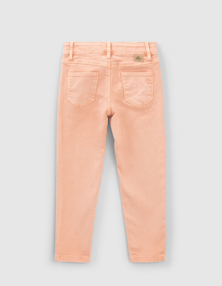Girls’ orangey pink mom jeans - IKKS