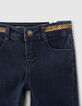 Vaqueros skinny rinse con tira en cintura ni&ntilde;a -3