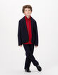 Boys’ navy pinstripe suit jacket-3