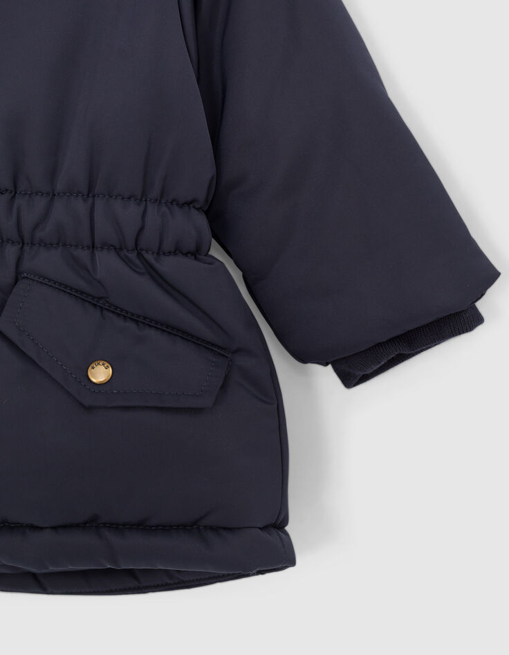 Navy parka gevoerd babymeisjes-4