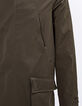 Men’s khaki satin nylon hooded long parka-4