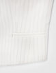Women’s ecru pinstripe suit waistcoat-3