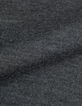 Pull col roul&eacute; gris tricot 100% laine Homme-8