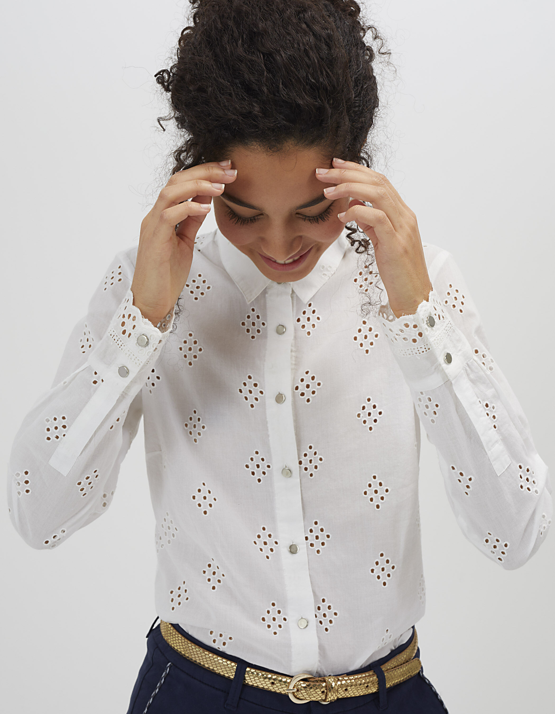 Chemisier broderie anglaise femme discount