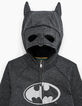 Cardigan Batman anthracite avec capuche masque garçon-4