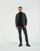 Pull noir camionneur tricot à zip IKKS BETTER Homme-6