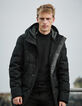 Doudoune longue noire WATERPROOF BREATHABLE Homme-1