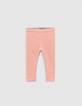 Leggings réversible ethnique graphique et vert bébé fille-1