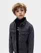 Sobrecamisa vaquera gris leopardo niño-8