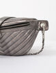 Sac banane 1440 METALLISE matelassé chevron femme-3