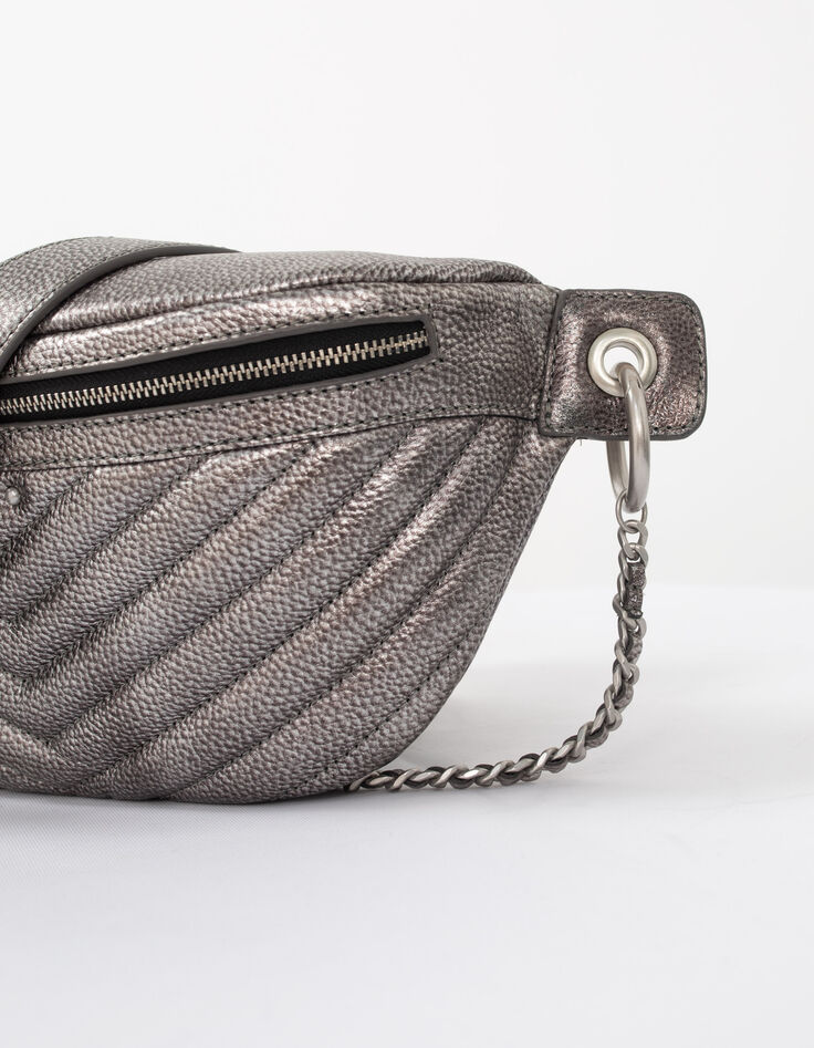 Sac banane 1440 METALLISE matelassé chevron femme-3