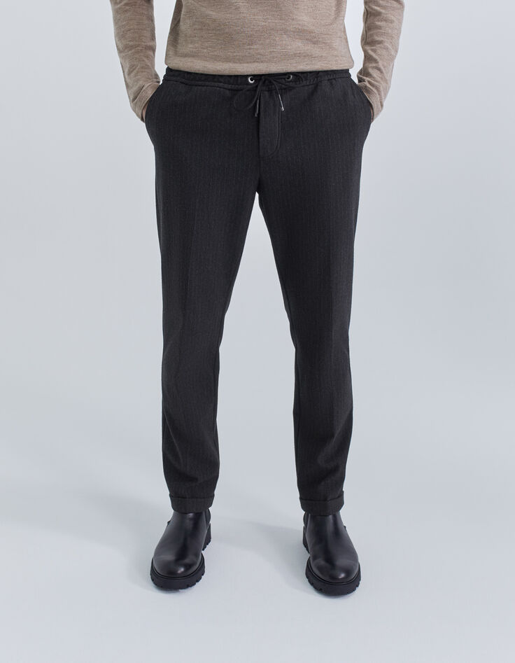 Jogpant antracita rayas tenis Hombre-2