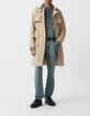 Men&rsquo;s sand nylon WATERPROOF trench coat-1