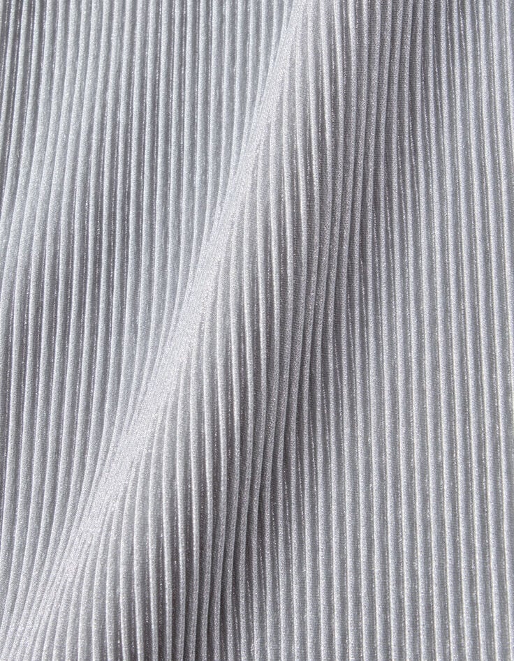 Pantalon large argenté plissé fille-7 Pantalon large argenté plissé fille-7