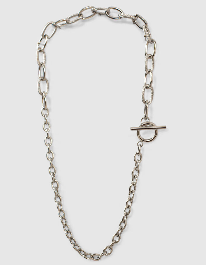 Women’s mixed chain rock necklace-4