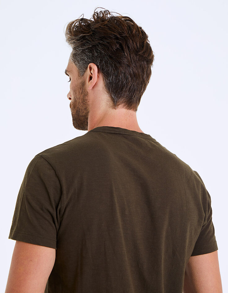 Tee-shirt bronze brodé Believe Homme-6 Tee-shirt bronze brodé Believe Homme-6