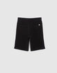 Boys’ black chino Bermudas-3