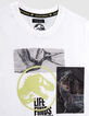 Boys&rsquo; white T-shirt with lenticular JURASSIC WORLD image-2