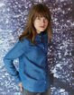 Girls' denim shirt -1