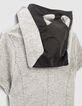 Robe gris chiné IKKS - CATWOMAN à capuche-masque fille-5