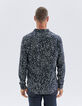 Chemise REGULAR marine LENZING™ ECOVERO™ imprimé graffiti Homme-11