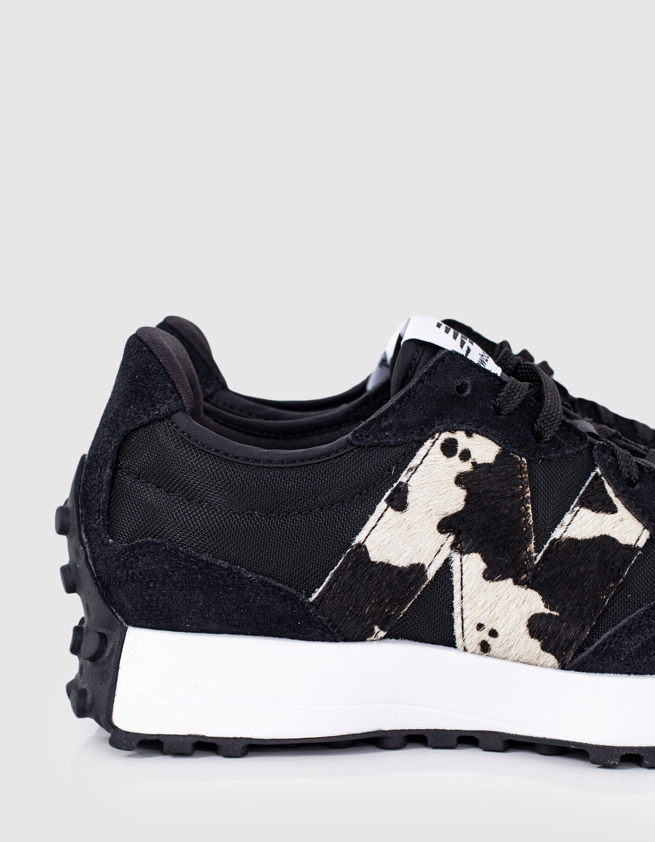 Women's black animal print New Balance 327® trainers IKKS