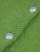 Cardigan vert tricot mousseux 100% laine Femme-7