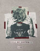 Gem&ecirc;leerd middengrijs T-shirt opdruk tijger jongens -3
