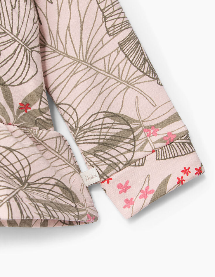 Sweat rose bébé fille-5